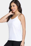 Zivame Knit Cotton Camisole - Lucent White — thumbnail 2